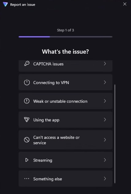 How to report an issue on Windows 2