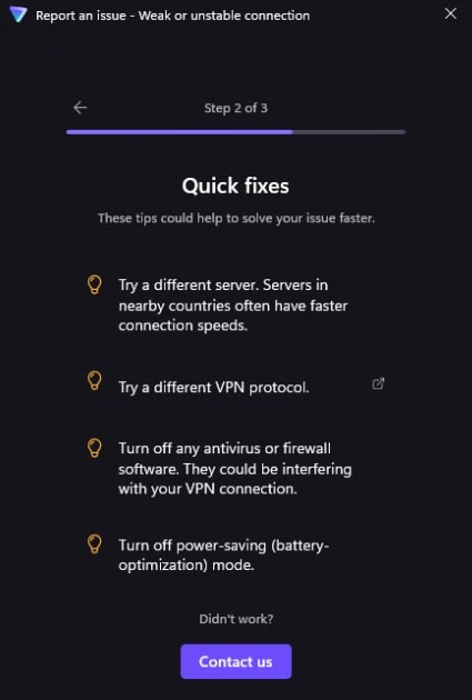 How to report an issue on Windows 3